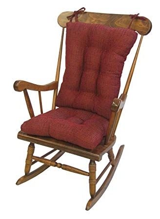 Amazon: Tyson Xl Rocking Chair Cushion Set, Red: Home & Kitchen For 2017 Xl Rocking Chairs (View 3 of 20)