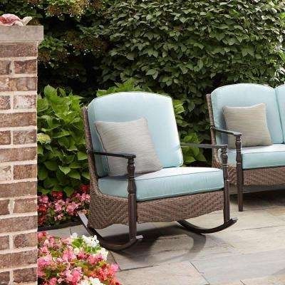Latest Outdoor Rocking Chairs With Rocking Chairs – Patio Chairs – The Home Depot (View 17 of 20)
