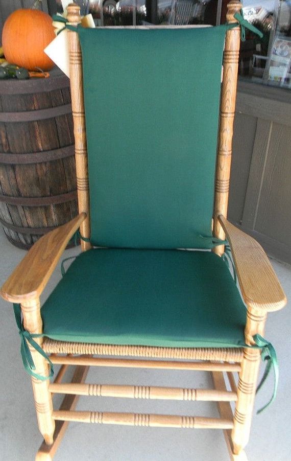Most Popular Indoor / Outdoor Rocking Chair Cushions – Fits Cracker Barrel Rocker Throughout Outdoor Rocking Chairs With Cushions (View 1 of 20)