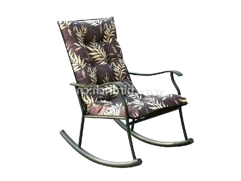 Newest Outdoor Patio Metal Rocking Chairs With Regard To Patio Rocking Chairs Rocking Wicker Outdoor Patio Chair Patio (View 17 of 20)
