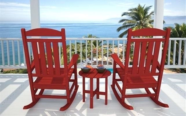 Outdoor Furniture Rocking Chair Outdoor Rocking Chairs All Weather Regarding Most Current All Weather Patio Rocking Chairs (Photo 7 of 10)