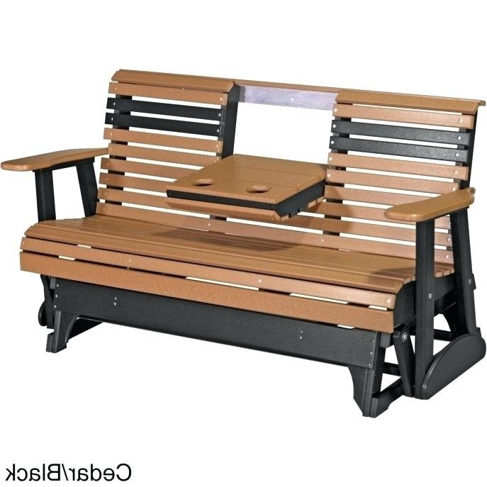 Patio Furniture Rocking Benches In Famous Outdoor Glider Cushions Medium Size Of Glider Bench Cushions Plans (Photo 1 of 20)