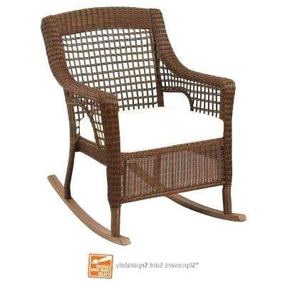 Patio Furniture Rocking Chair Cushions. Pine Wood Patio Rocking Intended For Most Current Patio Rocking Chairs With Cushions (Photo 6 of 20)