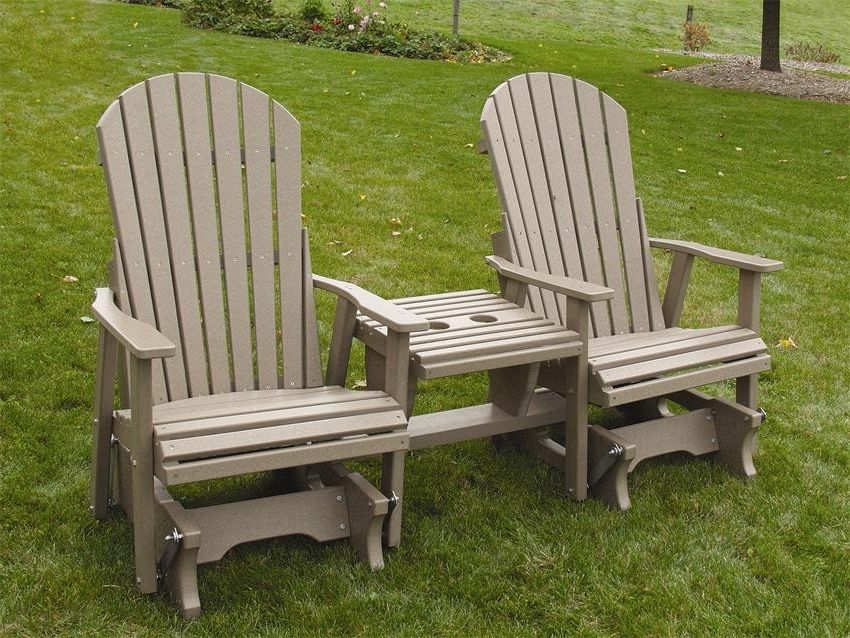 Patio Rocking Chairs And Table With Well Known Innovative Amish Outdoor Furniture Rocking Chairs Amish Peddler (Photo 10 of 20)