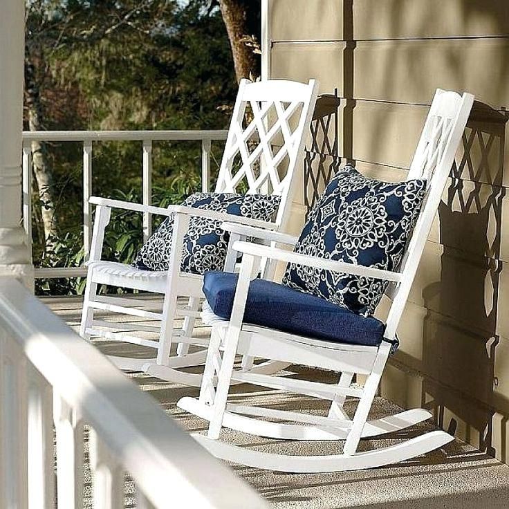 Patio Rocking Chairs With Cushions In Widely Used Patio Furniture Rocking Chair Cushions (View 3 of 20)