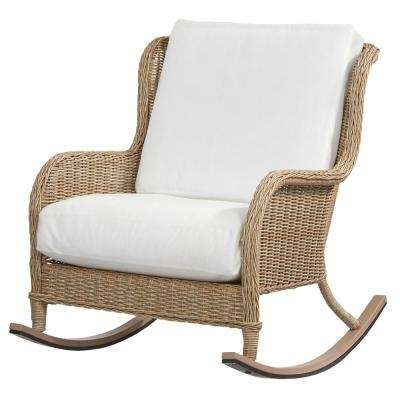 Patio Rocking Chairs With Cushions Intended For Popular Rocking Chairs – Patio Chairs – The Home Depot (View 2 of 20)