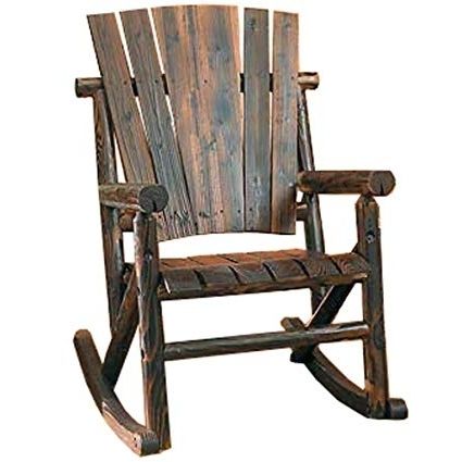 Popular Amazon : Char Log Single Rocker : Rocking Chairs : Garden & Outdoor With Regard To Rocking Chairs At Kroger (Photo 1 of 20)