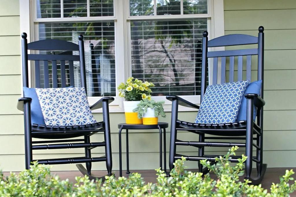 Popular Rocking Chair Cushions For Outdoor Regarding Beautiful Outdoor Rocking Chair Cushions — All Modern Rocking Chairs (View 7 of 20)