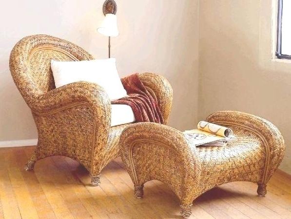 Popular Wicker Rocking Chairs And Ottoman Inside Wicker Chair Sale For Sale Pottery Barn Wicker Chair And Ottoman (Photo 1 of 20)