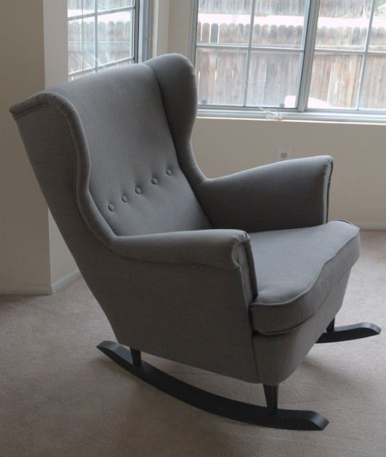 Preferred Rocking Chairs At Ikea In Awesome Diy Alert: Turn A Regular Wingback Chair From Ikea Into This (View 4 of 20)