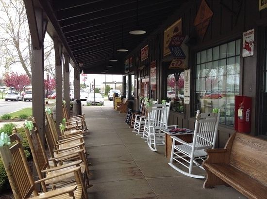 Rocking Chairs Made Of Wood. – Picture Of Cracker Barrel Old Country Within Newest Rocking Chairs At Cracker Barrel (Photo 18 of 20)