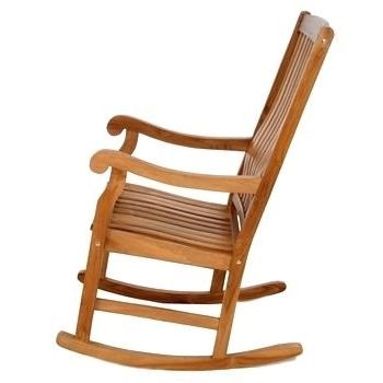 Teak Patio Rocking Chairs Regarding Most Recent Teak Porch Rocking Chair Teak Patio Furniture Teak Rocker Chairs (Photo 17 of 20)