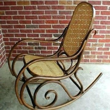 Well Known Used Patio Rocking Chairs Pertaining To High Back Wicker Rocking Chair Magnificent Used Outdoor Decorating (Photo 5 of 20)