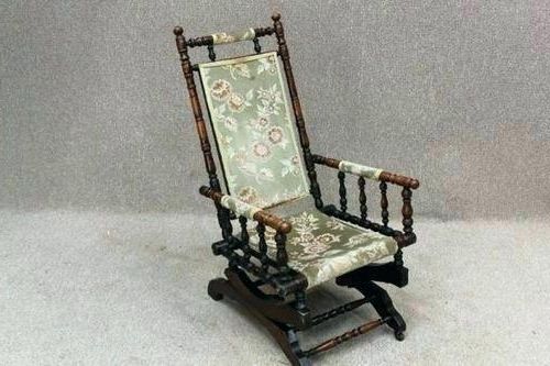 Well Liked Antique Wicker Rocking Chairs With Springs Throughout Antique Rocking Chair Antique Rocking Chairs Value Antique Rocking (Photo 17 of 20)