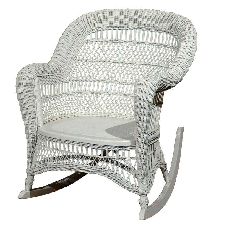 Well Liked Wicker Rocking Chair Wicker Rocking Chair At Antique Wicker Rocking For Antique Wicker Rocking Chairs With Springs (Photo 9 of 20)
