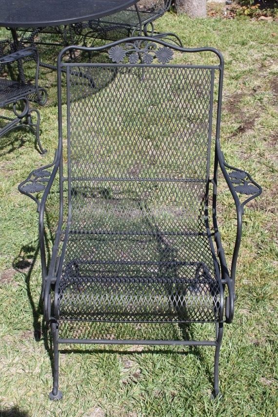 Well Liked Wrought Iron Rocker Patio Chairs Outdoor Goods Wrought Iron Rocker Intended For Iron Rocking Patio Chairs (Photo 12 of 20)
