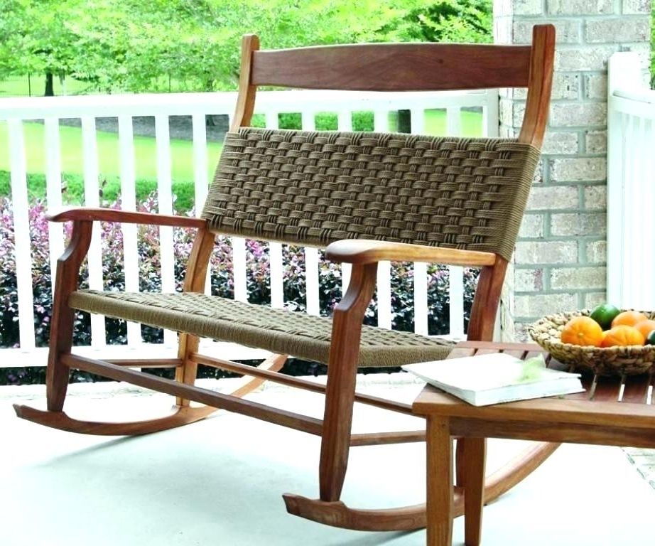 Wicker Patio Rocking Chair – Hyperraum In Well Liked Patio Rocking Chairs With Cushions (Photo 20 of 20)