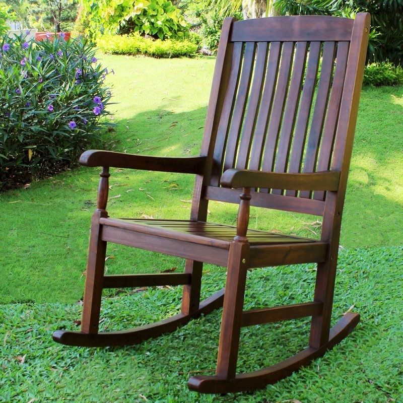 Wooden Outdoor Rocking Chairs With Appealing Outdoor Wooden Rocking Pertaining To Preferred Outdoor Rocking Chairs (View 15 of 20)