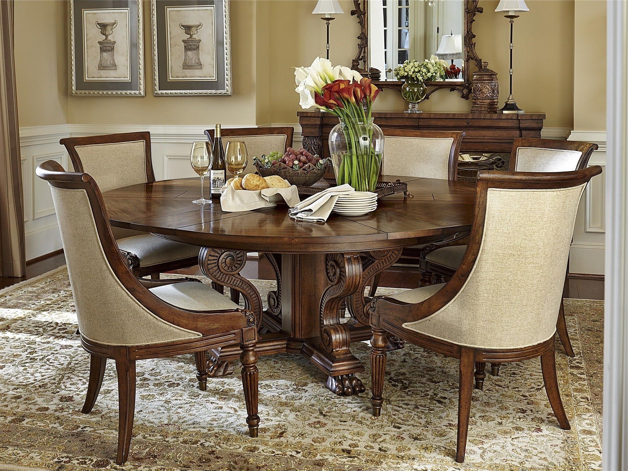 2018 The Biltmore Collectors Room Round Table Dining Room Collection – In Biltmore Side Chairs (View 17 of 20)