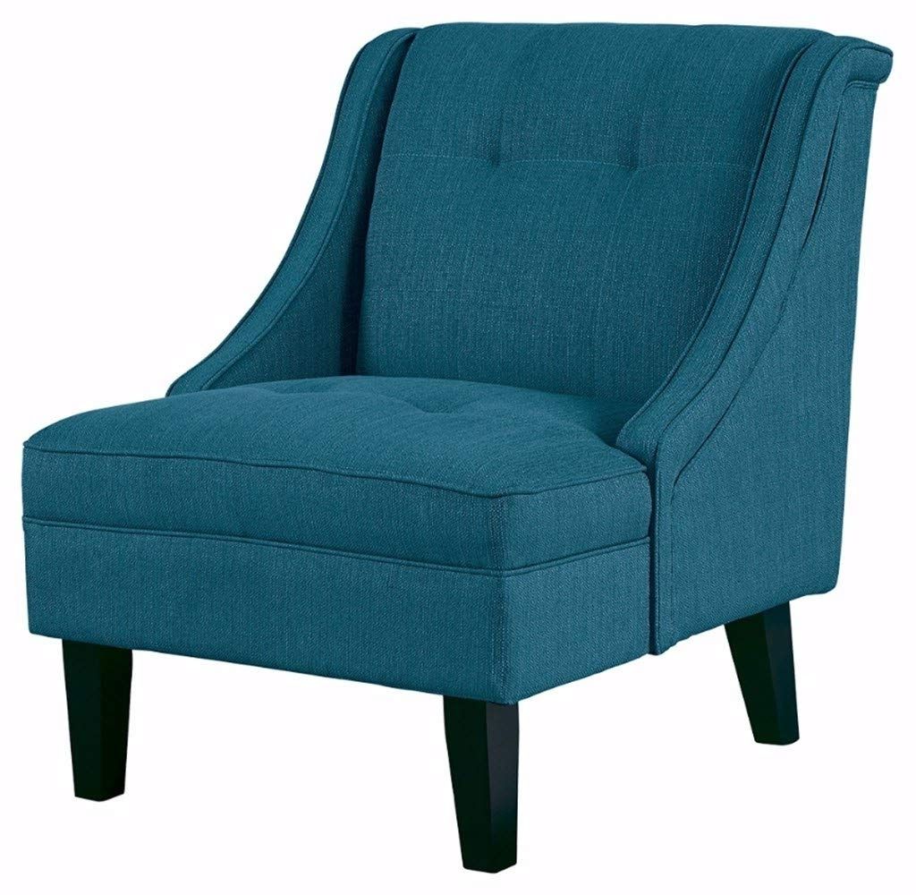 Amazon: Ashley Furniture Signature Design  Clarinda Accent Chair Within Widely Used Pilo Blue Side Chairs (Photo 2 of 20)