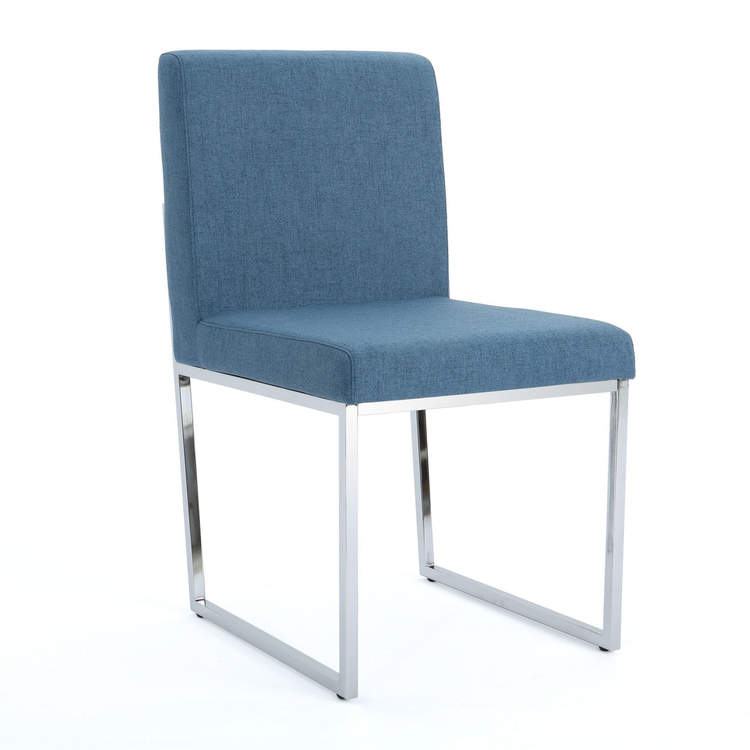 Best And Newest Pinot Side Chairs For Delma Modern Fabric Dining Chairchristopher Knight Home (blue (Photo 11 of 20)