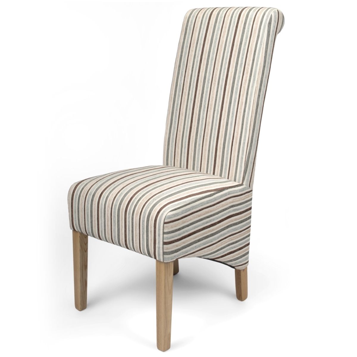 Blue Stripe Dining Chairs Within Most Recently Released Dining Chairs – Krista Stripe Dining Chairs In Duck Egg Blue (View 4 of 20)