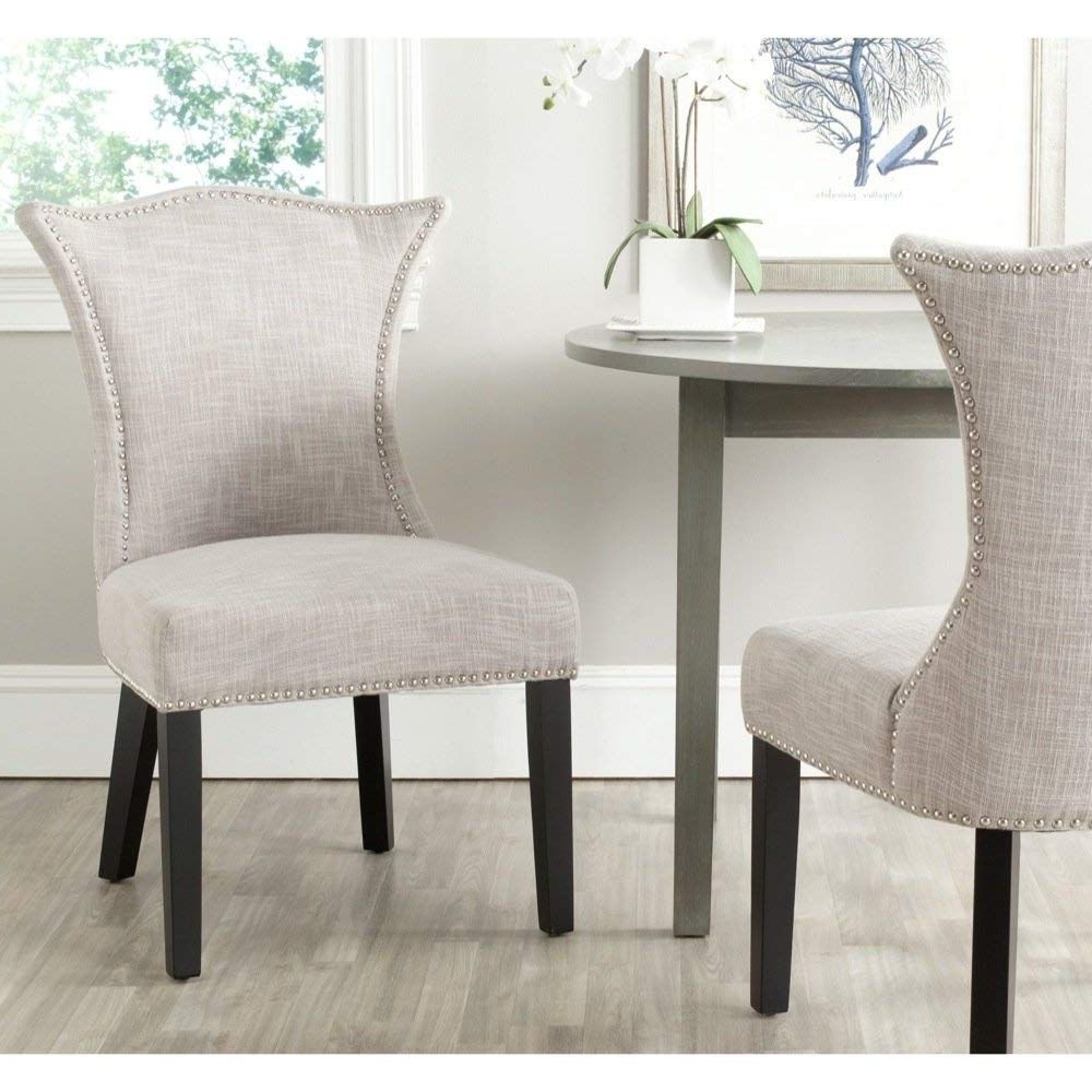Caira Upholstered Side Chairs In Newest Amazon – Safavieh Mercer Collection Ciara Side Chair, Grey, Set (View 15 of 20)