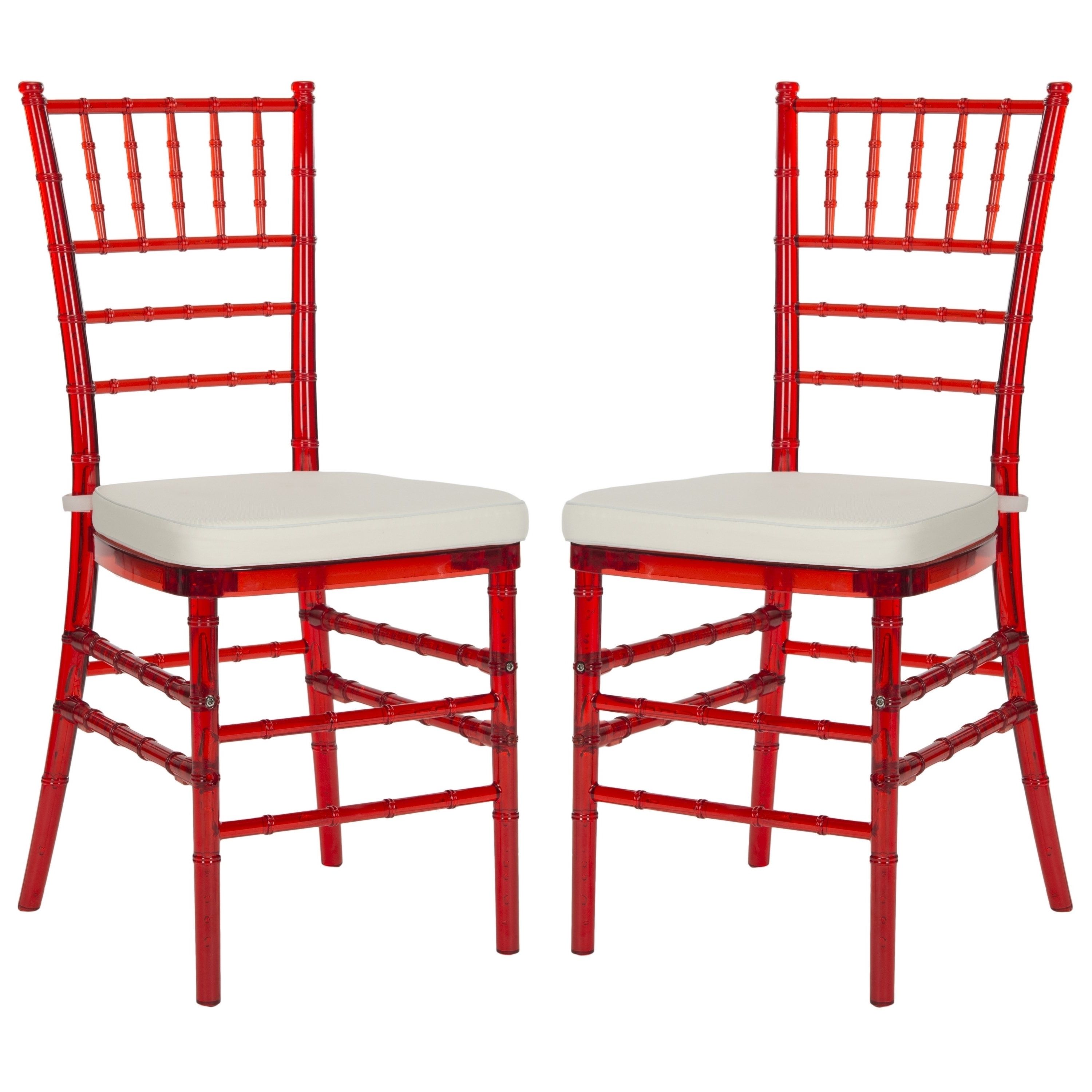 Carly Side Chairs Inside Current Safavieh Country Classic Dining Carly Red Dining Chairs (set Of  (View 15 of 20)