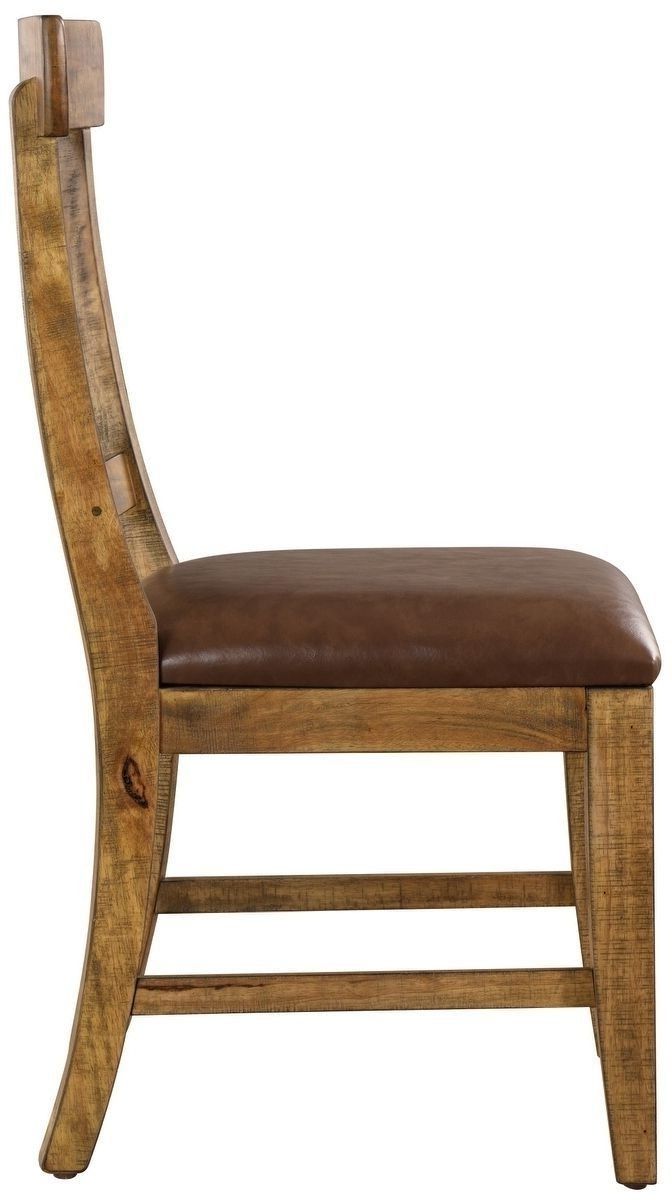 Chandler Wood Side Chairs In Current Emerald Home Furnishings Chandler Side Chair With Metal Cross Back (View 8 of 20)