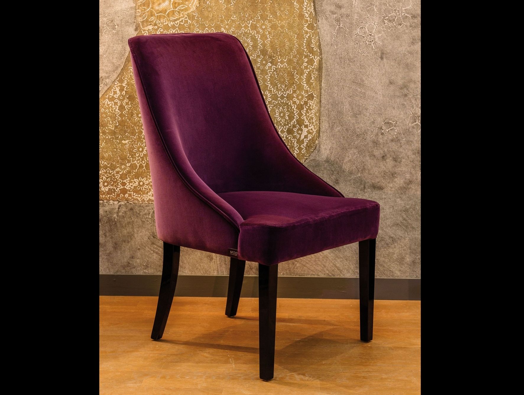 Favorite Dom Side Chairs Pertaining To Nella Vetrina Grace Modern Italian Designer Burgundy Upholstered (View 5 of 20)