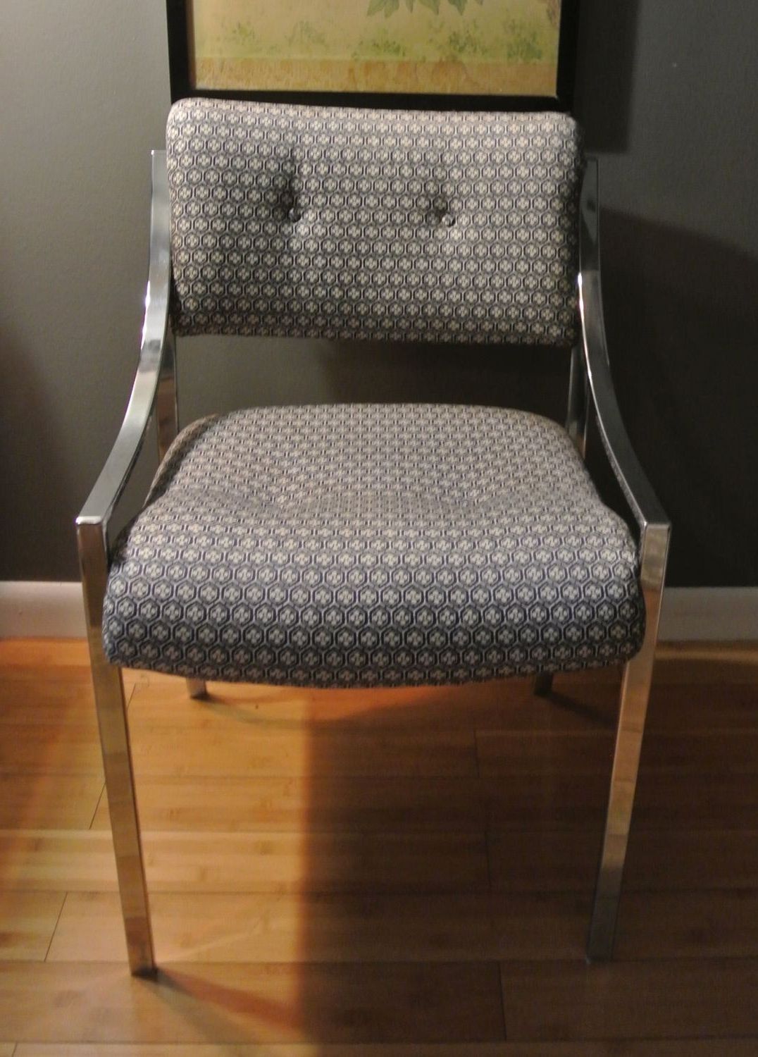 Garten Onyx Chairs With Greywash Finish Set Of 2 For Most Current Pair Of Chrome Vintage Swoop Arm Accent Chairs. $250.00, Via Etsy (Photo 11 of 20)