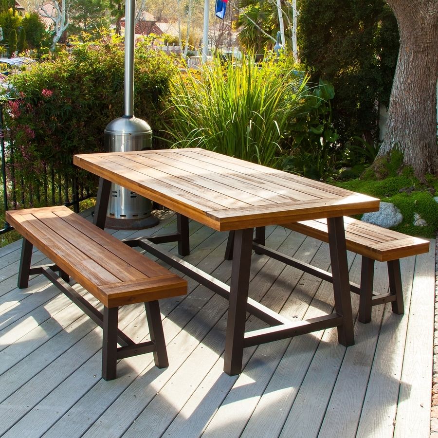 Garten Storm Chairs With Espresso Finish Set Of 2 With Famous Shop Patio Dining Sets At Lowes (Photo 15 of 20)