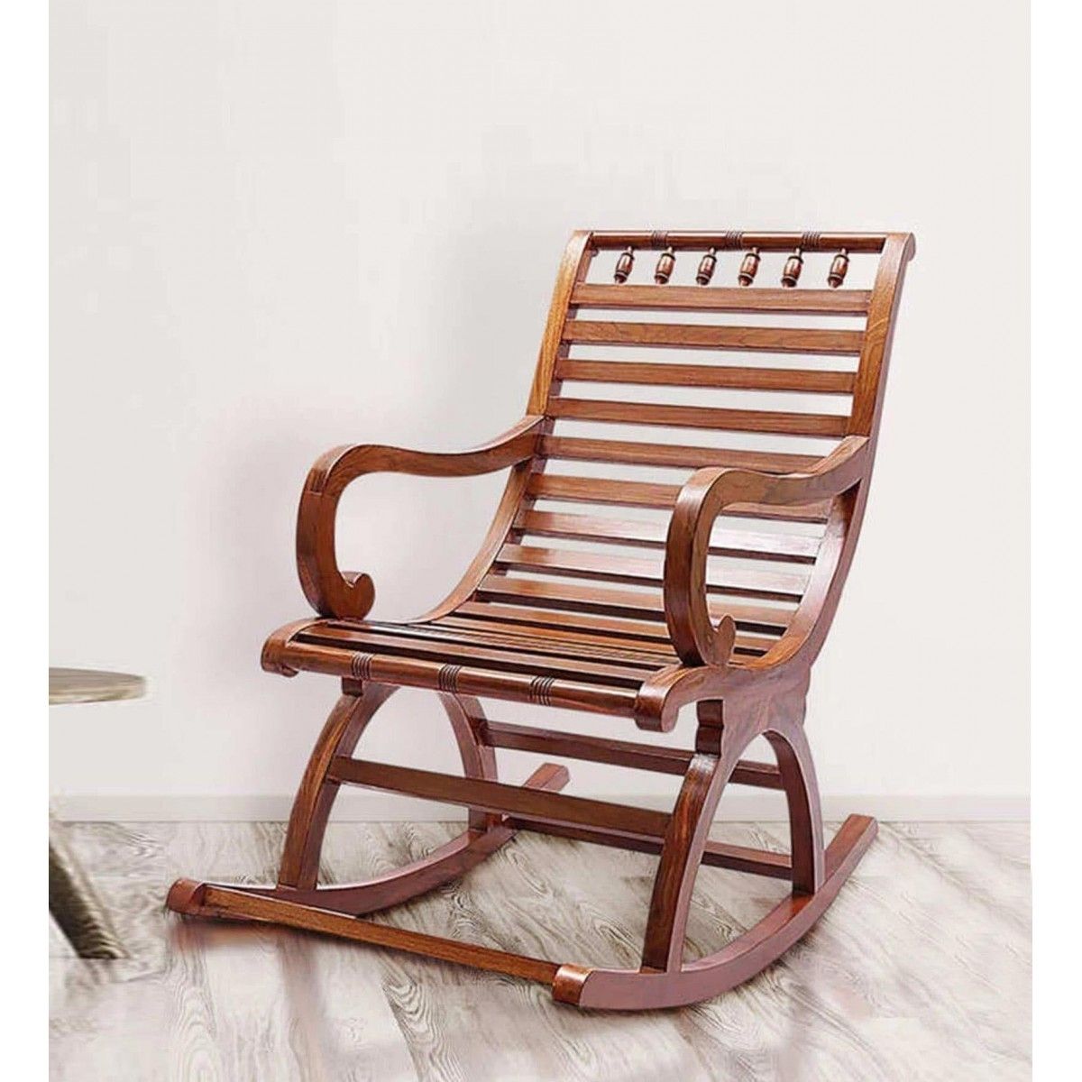 Helms Arm Chairs Inside Current Rocking Chairs Online  Shop Wooden Rocking Chair At Here !! (View 3 of 20)