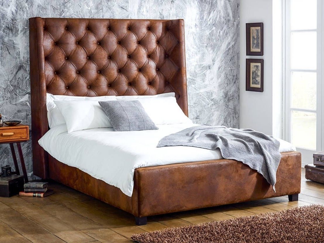Leather Bed (Photo 3 of 20)