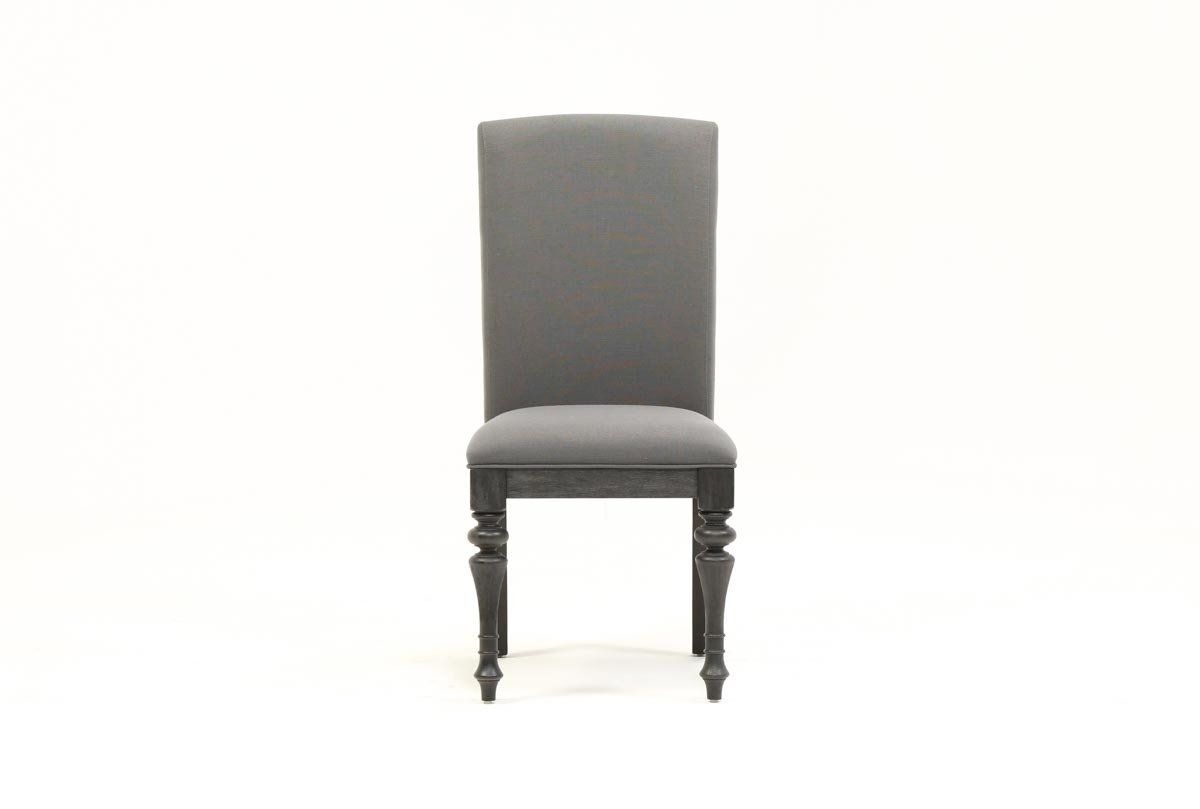 Living Spaces In Well Liked Caira Black Upholstered Side Chairs (Photo 1 of 20)