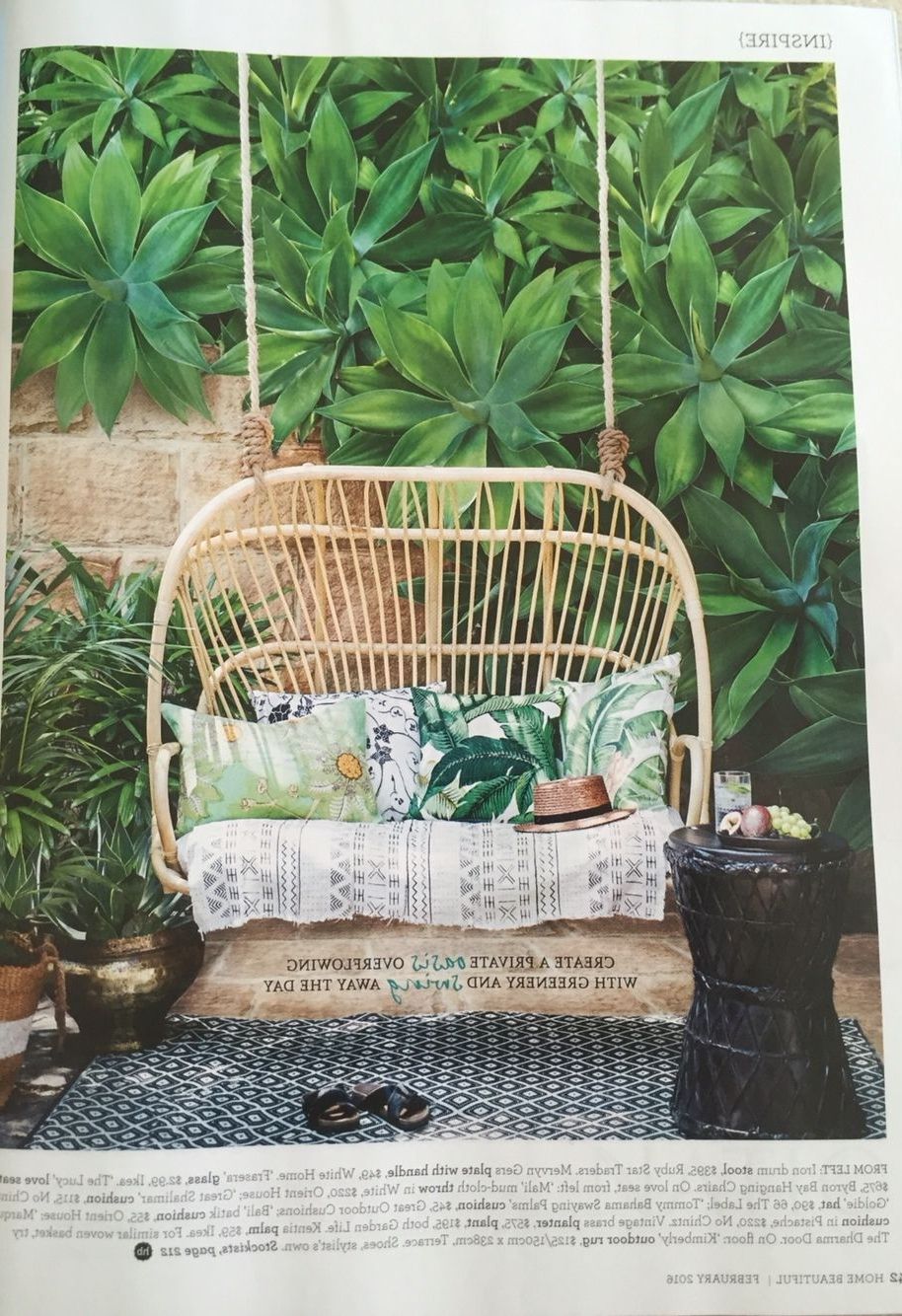 Love This 2 Seater Cane Chair. Devine. House & Garden Feb 2016 With Regard To Best And Newest Garten Onyx Chairs With Greywash Finish Set Of 2 (Photo 18 of 20)
