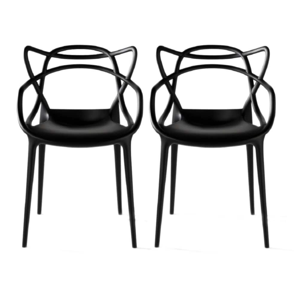 Mod Ii Arm Chairs Within Most Recently Released Mod Made Contemporary Stackable Plastic Loop Dining Arm Chair (set (Photo 17 of 20)