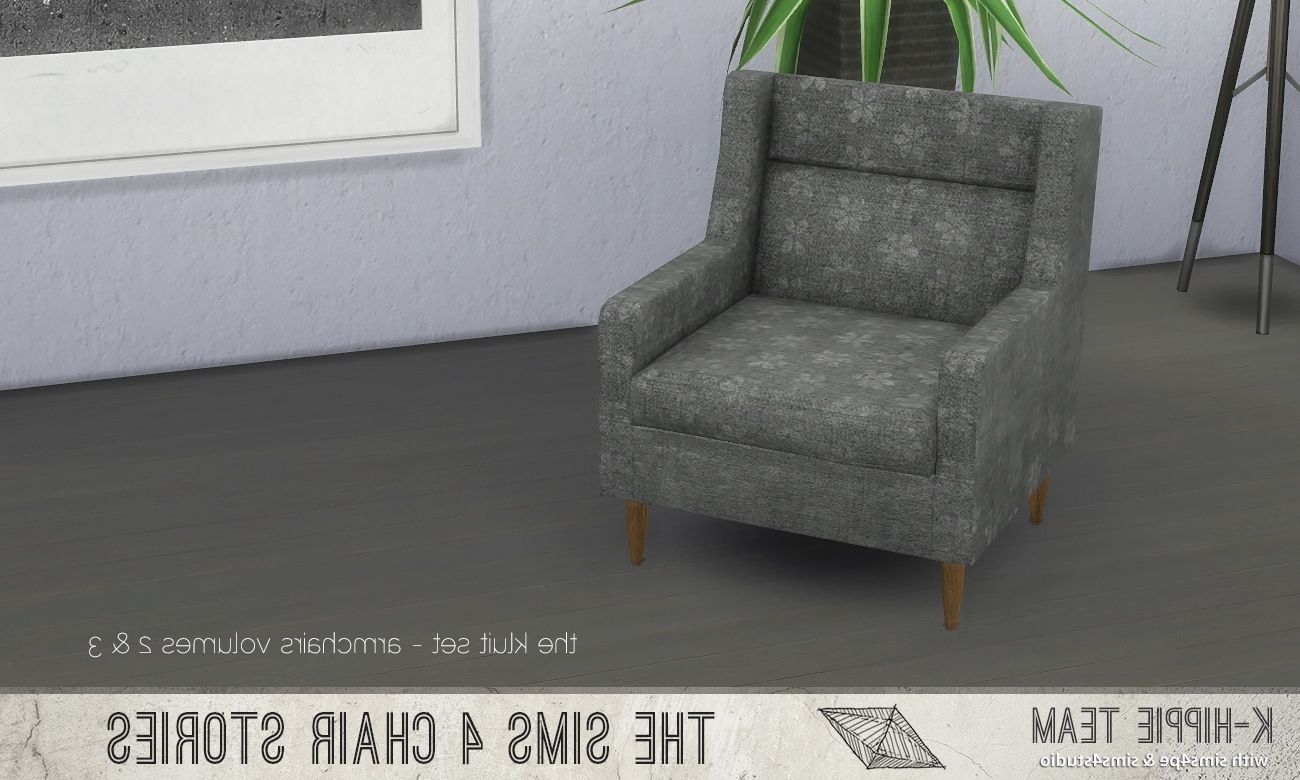 Mod The Sims – K Kluit – 7 Armchairs – Set 2 & 3 With Well Liked Mod Ii Arm Chairs (View 19 of 20)