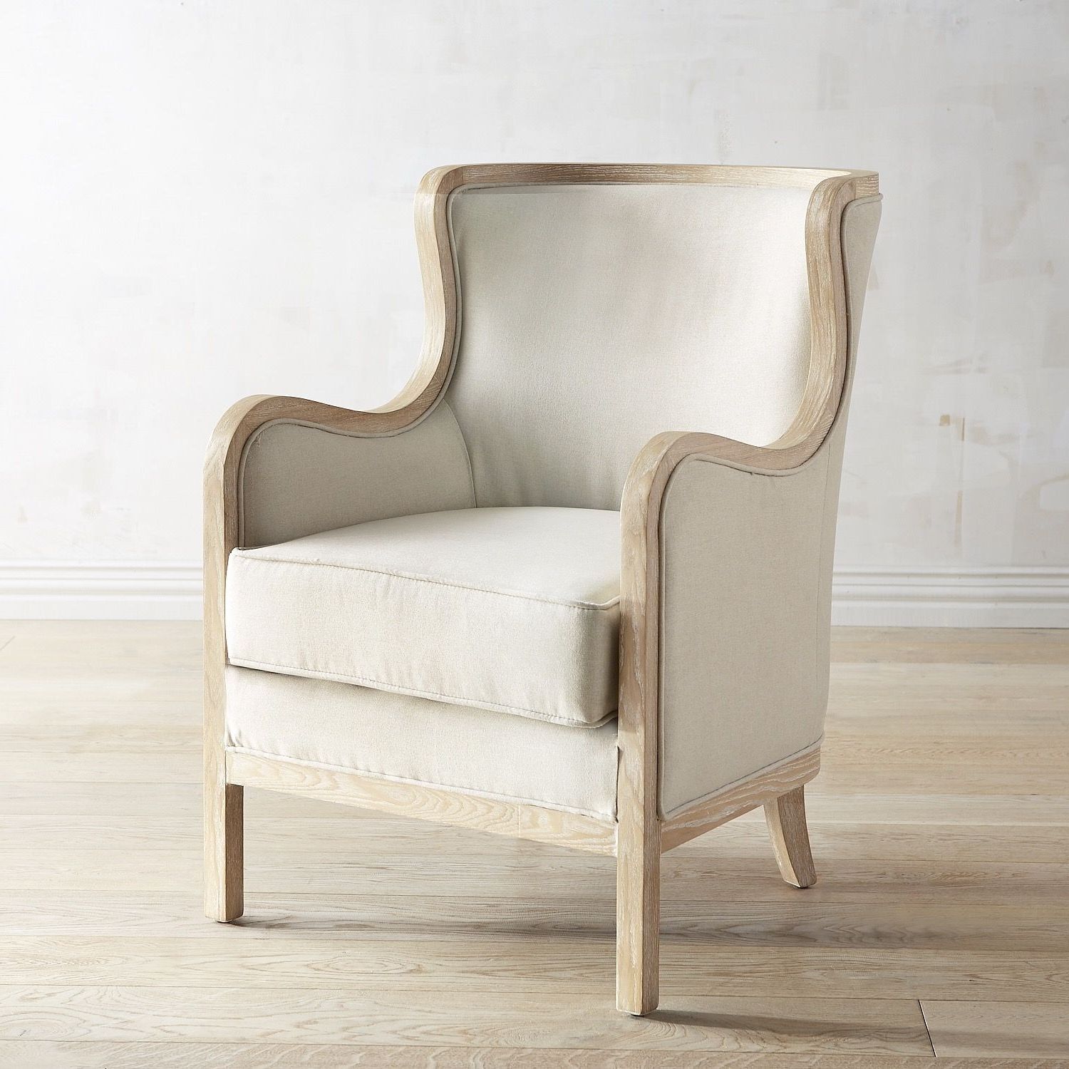 Most Popular Magnolia Home Emery Ivory Burlap Side Chairs In Magnolia Home Fog Bloom Chair (Photo 5 of 20)