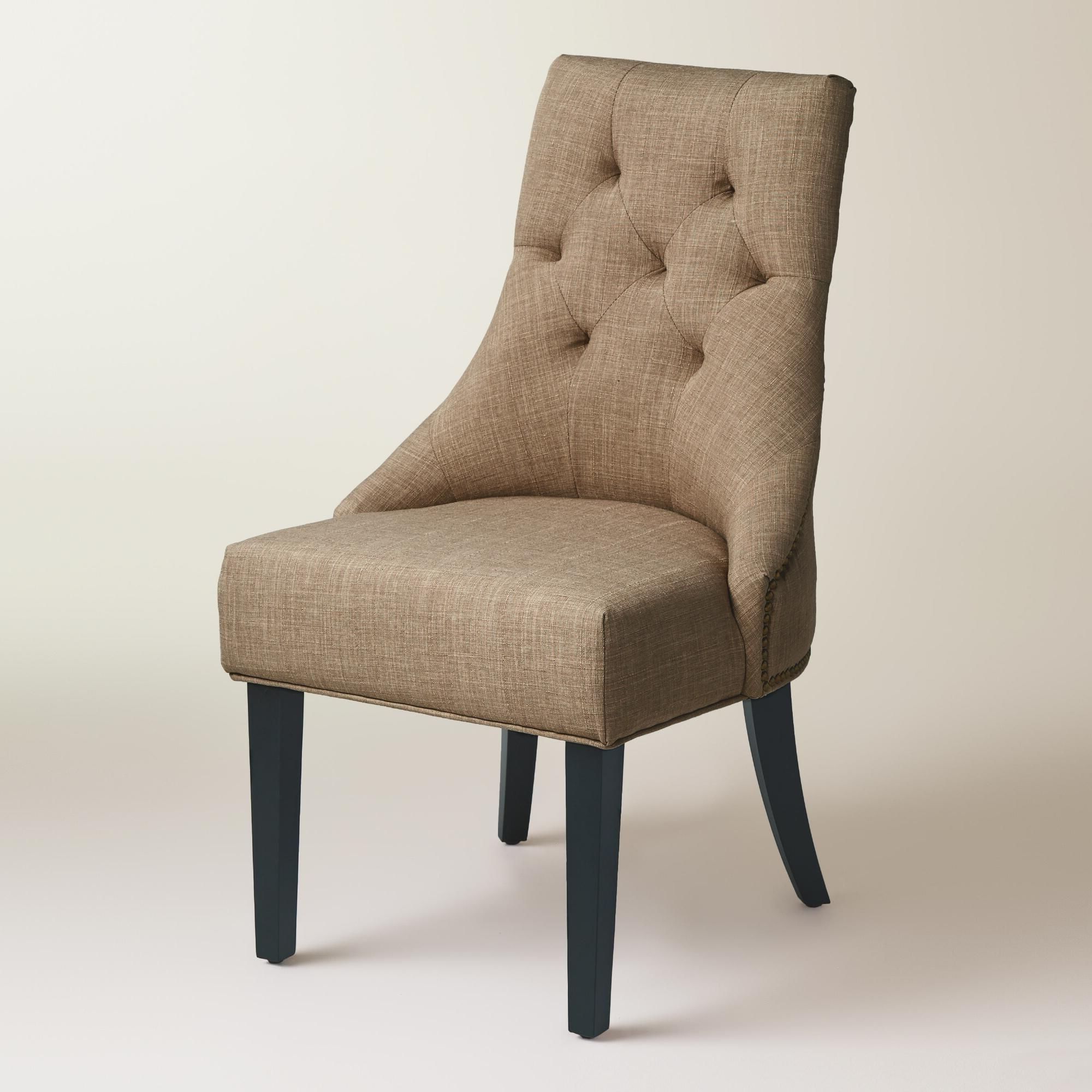 Most Recent Khaki Linen Lydia Dining Chairs, Set Of  (View 1 of 20)