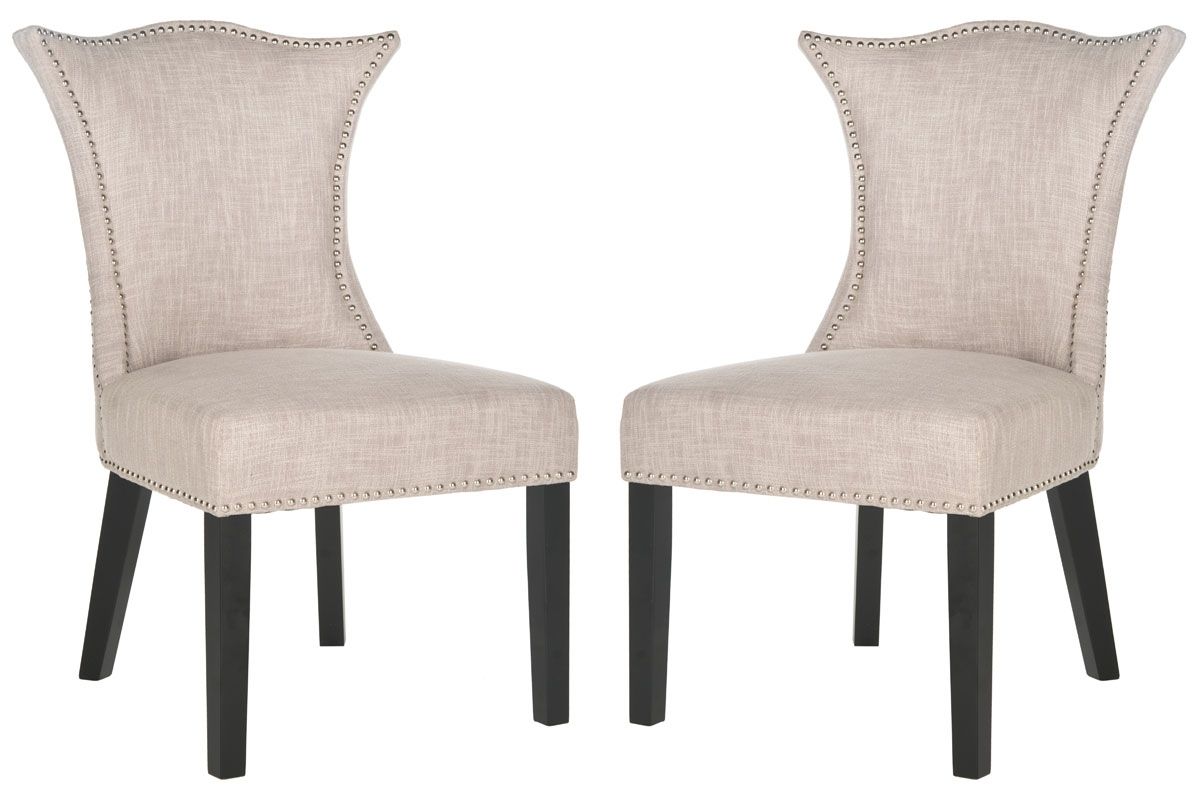 Most Up To Date Mcr4717a Set2 Dining Chairs – Furnituresafavieh For Caira Upholstered Side Chairs (View 9 of 20)