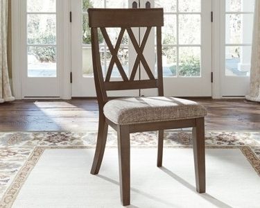 Newest Gunner Side Chairs Inside Brossling – Dark Brown – Dining Room Side Chair (2/cn) (View 19 of 20)