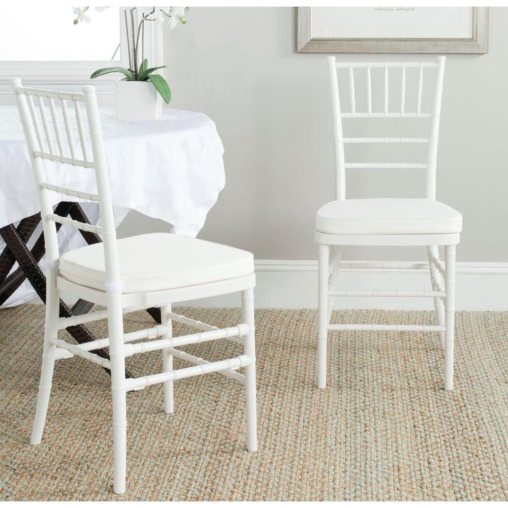 Safavieh Carly White Side Chair (set Of 2) Fox8000b Set2 – The Home Intended For Favorite Carly Side Chairs (Photo 1 of 20)