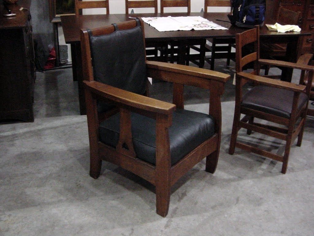 Voorhees Craftsman Mission Oak Furniture – Limbert Arm Chair In Most Recently Released Craftsman Arm Chairs (View 6 of 20)