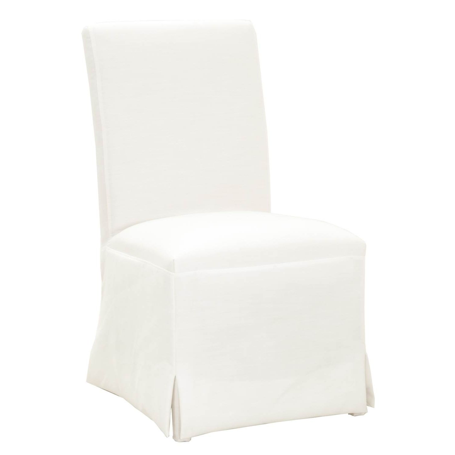 Well Known Garten Linen Skirted Side Chairs Set Of 2 Pertaining To Shop Lars Pure White Dining Chair (set Of 2) – Free Shipping Today (View 9 of 20)
