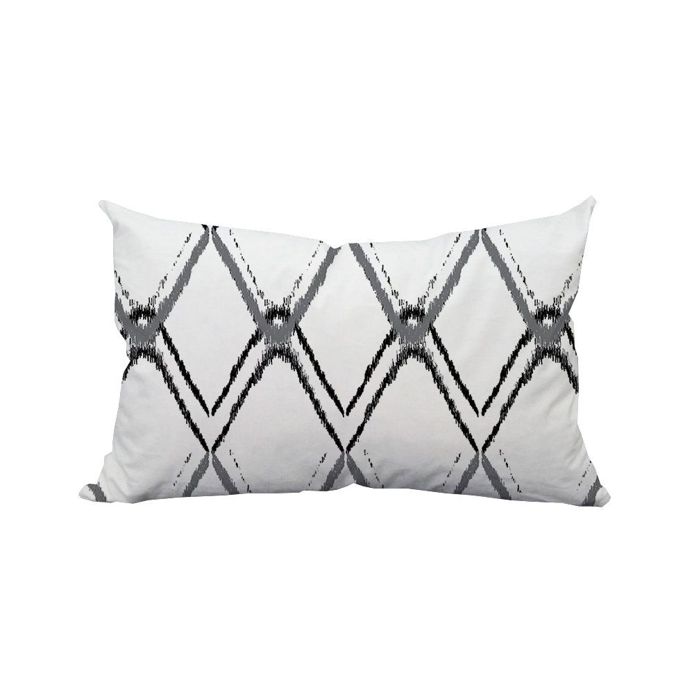 Wrought Studio Mallard Diamond Ikat Indoor/outdoor Lumbar Pillow Pertaining To Most Recent Mallard Side Chairs With Cushion (View 14 of 20)