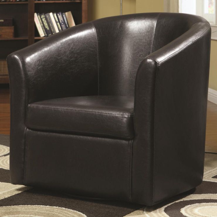 2017 Black Leather Swivel Chair Ikea:: Awesome Leather Swivel Chair Intended For Kawai Leather Swivel Chairs (View 7 of 20)