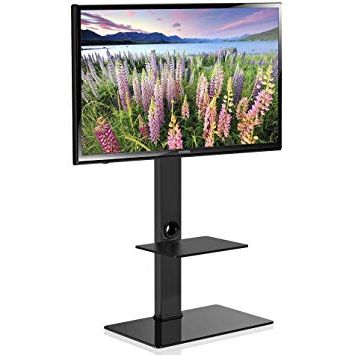 2018 Amazon: Fitueyes Floor Tv Stand With Mount Two Shelves For With 32 Inch Tv Stands (Photo 6 of 20)