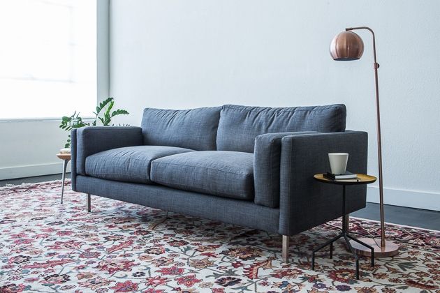 A New York Throughout Gina Blue Leather Sofa Chairs (View 7 of 20)