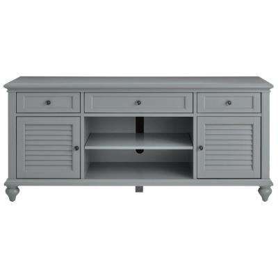 Abbott Driftwood 60 Inch Tv Stands Pertaining To Well Known Gray – Tv Stands – Living Room Furniture – The Home Depot (Photo 8 of 20)